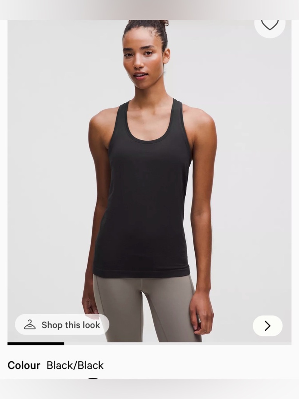 Lululemon Swiftly Black Racerback Tank Top - Women